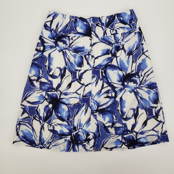 Banana Republic Floral A Line Skirt Sz 4 - Picture 8 of 8